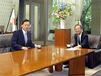 7月1日(水)　鳩山由紀夫民主党代表