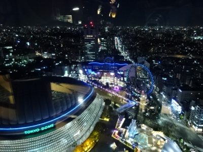 後楽園遊園地の夜景