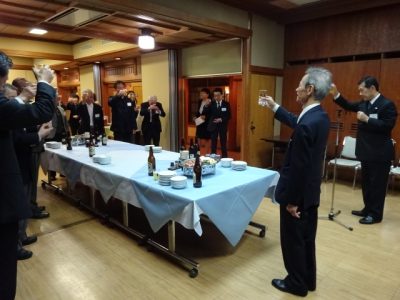 もみじの会で乾杯